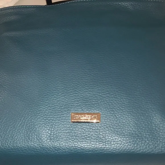 Viola Castellani Teal Satchel Two Way Carry Made in Italy - Picture 12 of 12